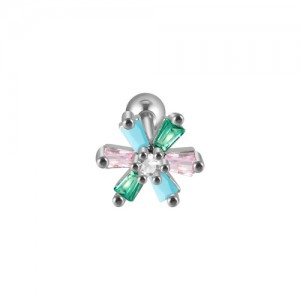 Piercing Microbell Reto Modelo 42 Aço 316L